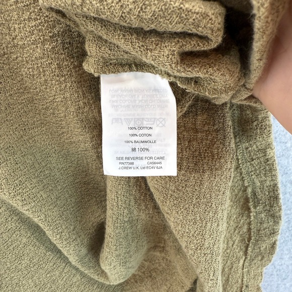 Madewell Texture &‎ Thread Flutter-Sleeve Top Tundra Crew Neck Cotton Womens XS - Picture 5 of 9